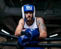 TITLE Boxing Aerovent Elite USA Boxing Competition Headgear – Open Face -Sports Boxing ACHEX1BL 2