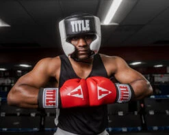 TITLE Boxing Aerovent Elite USA Boxing Competition Headgear – With Cheeks -Sports Boxing ACHEXBKWH 1