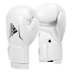 Adidas Speed 175 Leather Training Gloves 20 Adidas Speed 175 Leather Training Gloves -Sports Boxing ADISBG175 WH BK 002