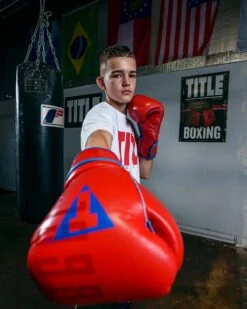 TITLE Boxing Throwback 1998 Anniversary Bag Glove -Sports Boxing AVTFBGRDBL 6 6