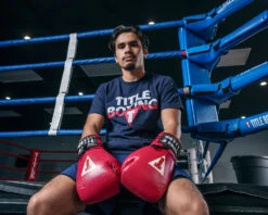 TITLE Boxeo Mexican Leather Lace Training Gloves Quatro 24 TITLE Boxeo Mexican Leather Lace Training Gloves Quatro -Sports Boxing BATGL4RD 2