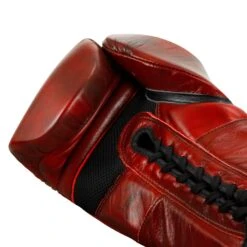 TITLE Boxing Blood Red Leather Sparring Gloves -Sports Boxing BRSG 5