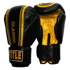 TITLE Classic Speed Boxing Gloves 22 TITLE Classic Speed Boxing Gloves -Sports Boxing CABG12 BK GD 2