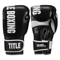 TITLE Boxing Gel Soft Strike Bag Gloves 33 TITLE Boxing Gel Soft Strike Bag Gloves -Sports Boxing CSSGBG1 BK GR 01