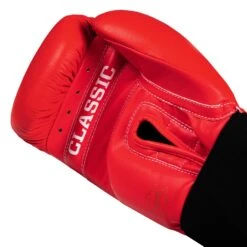 TITLE Classic Leather Elastic Training Gloves 2.0 -Sports Boxing CTSGV2 RD 05