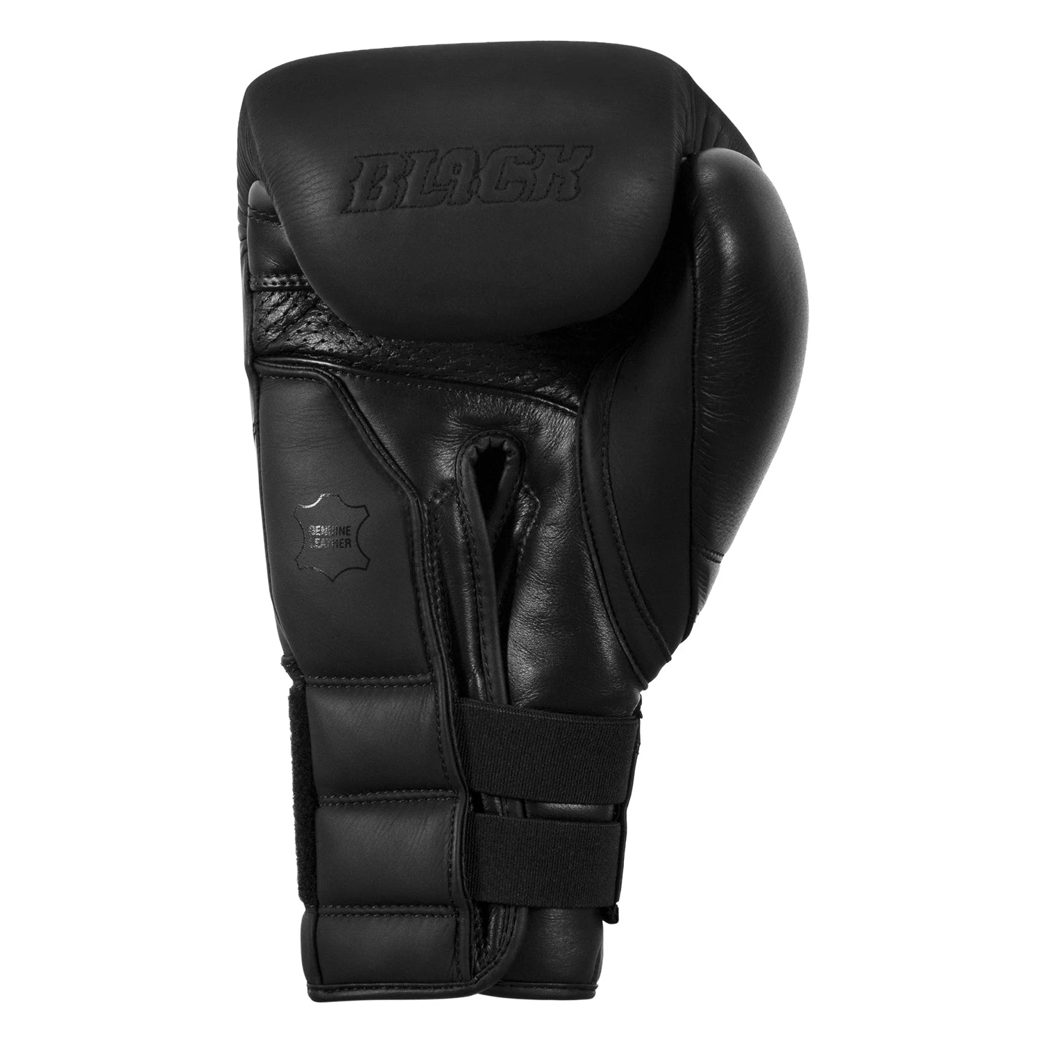 TITLE Black Bolstered Leather Bag Gloves 5 TITLE Black Bolstered Leather Bag Gloves - Image 5