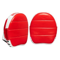 TITLE Boxing Fighting Fresh Leather Punch Mitts -Sports Boxing FFPM RD WH 3