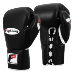 Fighting Fury Professional Lace Training Gloves 31 Fighting Fury Professional Lace Training Gloves -Sports Boxing FSFTGL BK 02