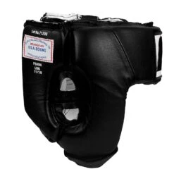 Fighting USA Boxing Competition Open Face Headgear -Sports Boxing FSUOH BK 3