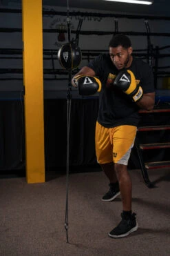 TITLE Boxing Gel Suspense V2T Training Gloves -Sports Boxing GSTGEV2TBK YE