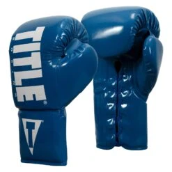 TITLE Boxing Inferno Intensity Lace Training Gloves -Sports Boxing ITGLI BL WH 002