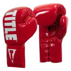 TITLE Boxing Inferno Intensity Lace Training Gloves -Sports Boxing ITGLI RD WH 002