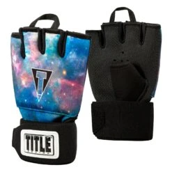 TITLE Boxing Defender Sublimated Glove Wraps -Sports Boxing KSGW BK GX 2