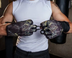 TITLE Boxing Defender Sublimated Glove Wraps -Sports Boxing KSGWBKGD 3