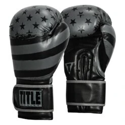 TITLE Boxing Liberty Bag Gloves -Sports Boxing LBTBG BK GR 2
