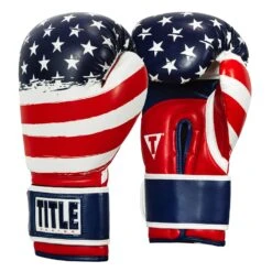 TITLE Boxing Liberty Bag Gloves -Sports Boxing LBTBG RD WH BL 2