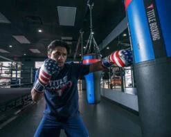 TITLE Boxing Liberty Bag Gloves -Sports Boxing LBTBGRDWHBL 2