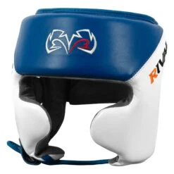 Rival Boxing Amateur Competition Headgear With Cheek Protect 16 Rival Boxing Amateur Competition Headgear With Cheek Protect -Sports Boxing RHGC2C BL WH 1