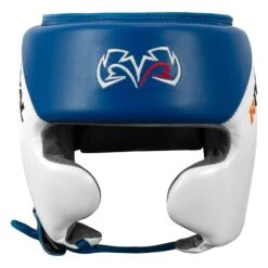 Rival Boxing Amateur Competition Headgear With Cheek Protect 17 Rival Boxing Amateur Competition Headgear With Cheek Protect -Sports Boxing RHGC2C BL WH 2