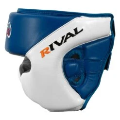 Rival Boxing Amateur Competition Headgear With Cheek Protect 18 Rival Boxing Amateur Competition Headgear With Cheek Protect -Sports Boxing RHGC2C BL WH 3