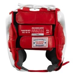 Rival Boxing Amateur Competition Headgear With Cheek Protect 23 Rival Boxing Amateur Competition Headgear With Cheek Protect -Sports Boxing RHGC2C RD WH 4