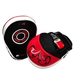 Rival Boxing Curved Punch Mitts 20 Rival Boxing Curved Punch Mitts -Sports Boxing RPM7 BK RD 3