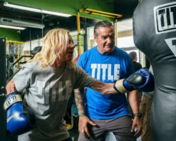 TITLE Boxing Rock Steady Leather Training Gloves -Sports Boxing RSBVLTTGBL 7