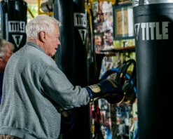 TITLE Boxing Rock Steady Leather Training Gloves -Sports Boxing RSBVLTTG 1