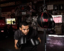 TITLE Boxing Retro Style Leather Double End Bag 9 TITLE Boxing Retro Style Leather Double End Bag -Sports Boxing RSLDEB BKRD