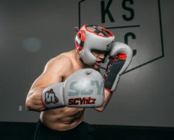 SCYntz Leather Sparring Gloves -Sports Boxing SCYSGGR 1