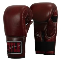 TITLE Boxing Sugar Ray Leonard Throwback Leather Bag Gloves -Sports Boxing SRLTLBG 2
