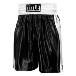 TITLE Boxing Edge Boxing Trunks 36 TITLE Boxing Edge Boxing Trunks -Sports Boxing TBTC2 BK WH 1