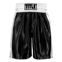 TITLE Boxing Edge Boxing Trunks 37 TITLE Boxing Edge Boxing Trunks -Sports Boxing TBTC2 BK WH 2