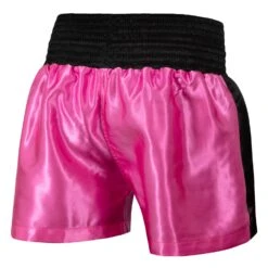 TITLE Boxing Professional Women’s Satin Striped Boxing Trunks -Sports Boxing TPBTW2 PK BK 3