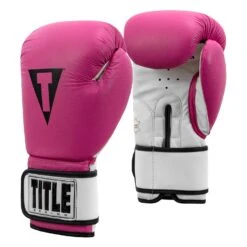 TITLE Premier Leather Super Bag Gloves 2.0 -Sports Boxing TSBG2 PK WH 002