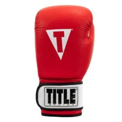 TITLE Premier Leather Super Bag Gloves 2.0 -Sports Boxing TSBG2 RD WH 003