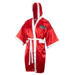 TITLE Boxing Full Length Robe -Sports Boxing TSRFL RD WH 2