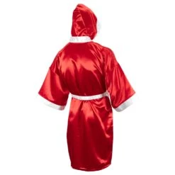 TITLE Boxing Full Length Robe -Sports Boxing TSRFL RD WH 3