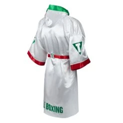 TITLE Boxing Pro Full Length Boxing Robe 24 TITLE Boxing Pro Full Length Boxing Robe -Sports Boxing TSRFL2 RD WH GN 04