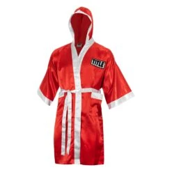 TITLE Boxing Pro Full Length Robe 3.0 -Sports Boxing TSRFL3 RD WH 2