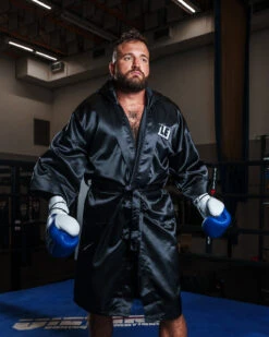 TITLE Boxing Pro Full Length Robe 3.0 -Sports Boxing TSRFL3BK 2