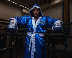 TITLE Boxing Pro Full Length Robe 3.0 -Sports Boxing TSRFL3BLWH 3
