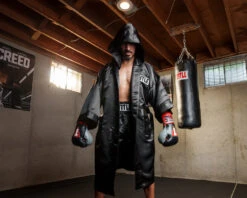 TITLE Boxing Full Length Robe -Sports Boxing TSRFLBK 1