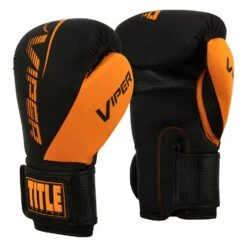 Viper By TITLE Boxing Strike Bag Gloves 2.0 -Sports Boxing VSBG2 BK OR 02