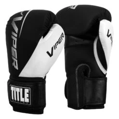 Viper By TITLE Boxing Strike Bag Gloves 2.0 -Sports Boxing VSBG2 BK WH 002