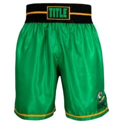 WBC By TITLE Boxing Professional Boxing Trunks -Sports Boxing WBCBT GN BK 2