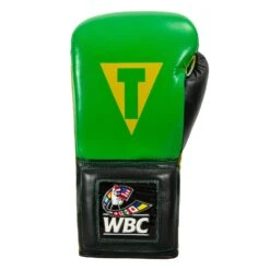 WBC By TITLE Boxing Sparring Gloves -Sports Boxing WBCSG GN BK 03