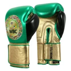 WBC By TITLE Boxing Green Belt Bag Gloves 20 WBC By TITLE Boxing Green Belt Bag Gloves -Sports Boxing WGBBG GN GD BK 2