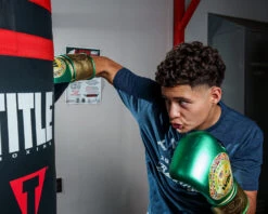 WBC By TITLE Boxing Green Belt Bag Gloves 19 WBC By TITLE Boxing Green Belt Bag Gloves -Sports Boxing WGBBGGNGD 1