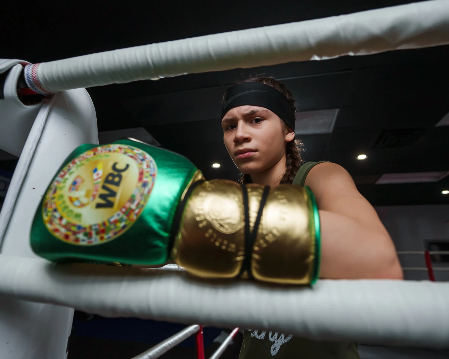 WBC By TITLE Boxing Green Belt Sparring Gloves 16 WBC By TITLE Boxing Green Belt Sparring Gloves - Image 16